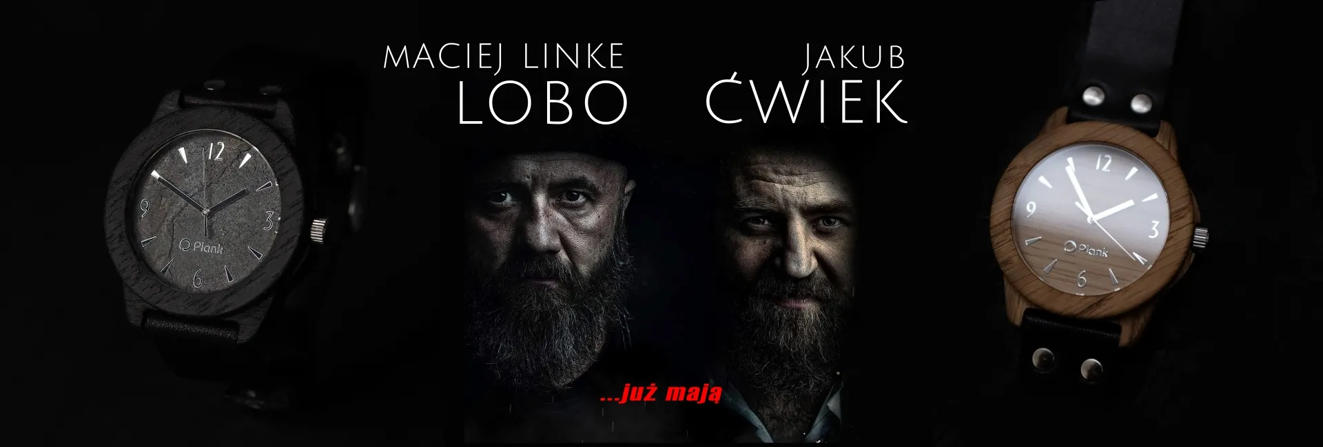 Maciej Linke Lobo i Jakub Ćwiek wybrali męskie zegarki drewniane